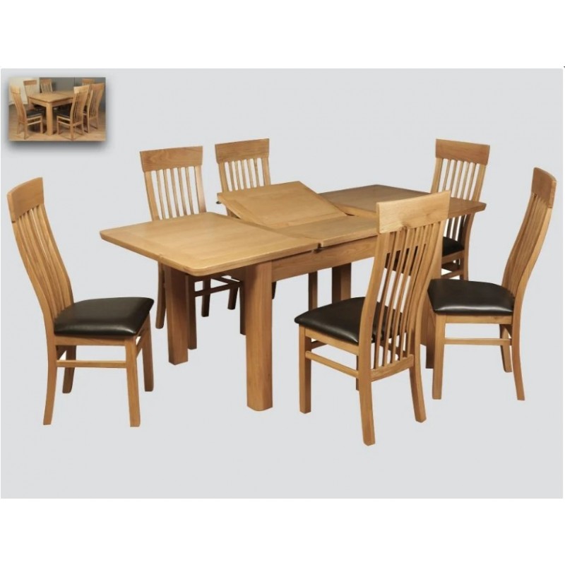 AM Treviso 140cm Bfly Dining Set